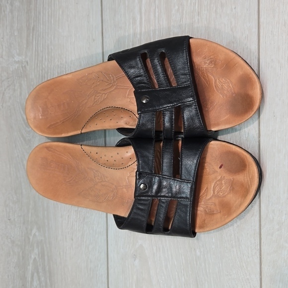 Born Women Leather Sandals Flats shoes sz 9 - Picture 3 of 14